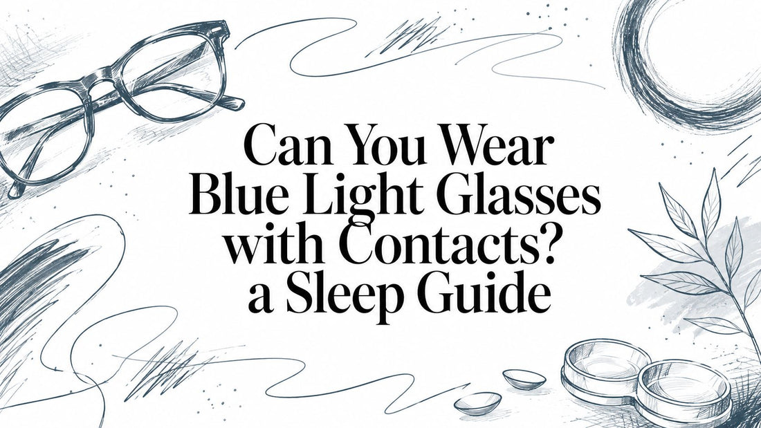 Can You Wear Blue Light Glasses with Contacts? a Sleep Guide