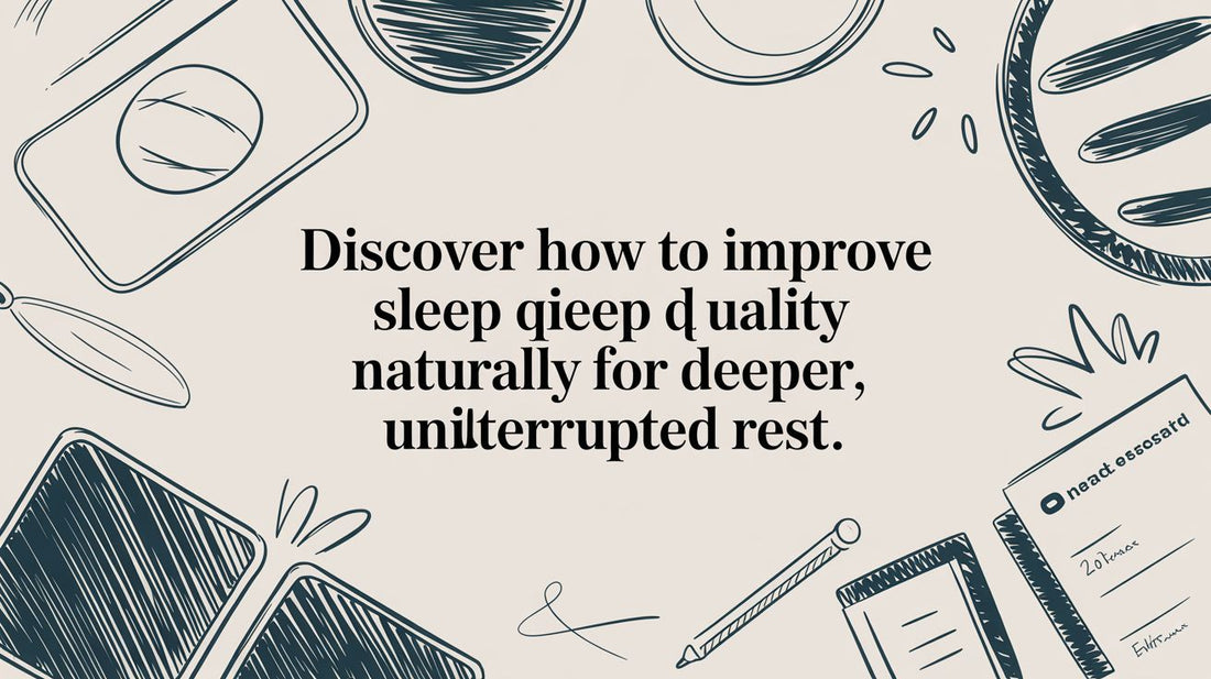 Discover how to improve sleep quality naturally for deeper, uninterrupted rest