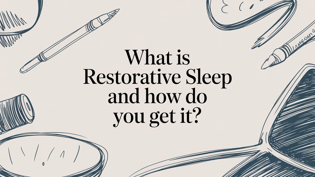 What Is Restorative Sleep and How Do You Get It? – SleepHabits